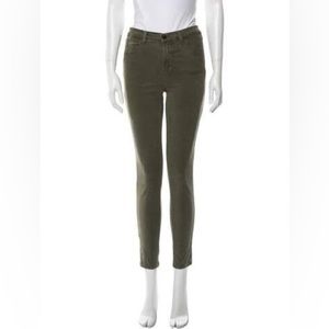 JBrand Green Mid-Rise Super Skinny Pant
